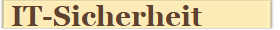 IT-Sicherheit