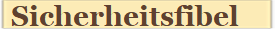 Sicherheitsfibel